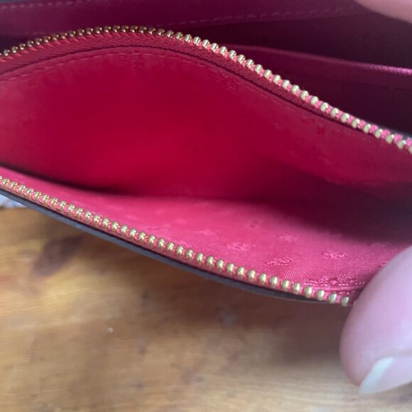 Tory Burch Pink Saffiano Leather Wallet on Chain Crossbody Bag FREE SHIPPING - Picture 5 of 9